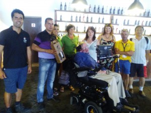 Stephen Hawking de visita en la Bodega La Geria Lanzarote