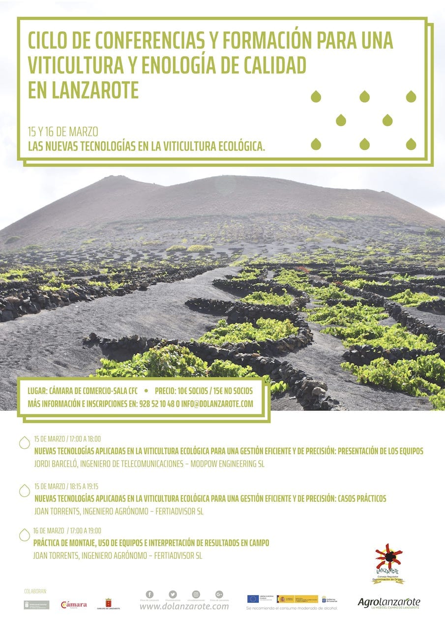 Cartel-ciclo-conferencias-de-viticultura-y-enología-ecológica-en-Lanzarote-2018
