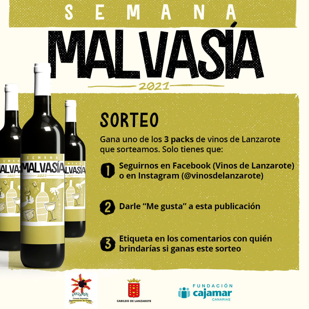 Sorteo Semana Malvasía del vino de Lanzarote 2021